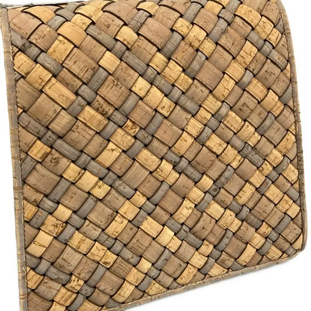 Salvatore Ferragamo Gancini Handbag Beige Gray Dark Brown